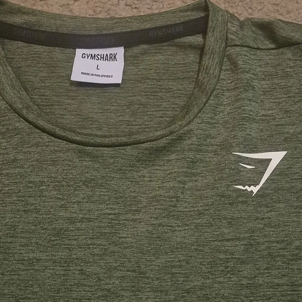 Lot of 2~ GYMSHARK Short Sleeved Performance Athletic T-Shirts Men's Large